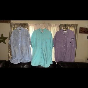 25 XXL Colombia Fishing Shirts